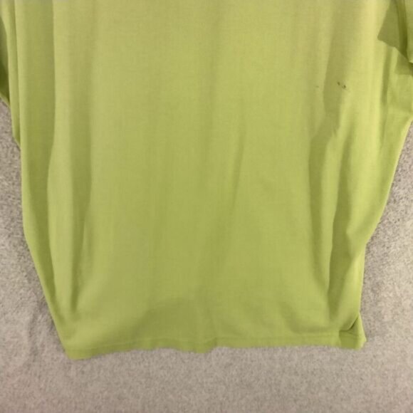 Lacoste Polo Shirt Mens Size 6 Lime Green Short Sleeve Solid Golf Solid Casual - Picture 12 of 13